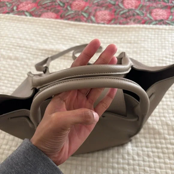 Celine Taupe Beige Leather Big Bag Small - Picture 3 of 10